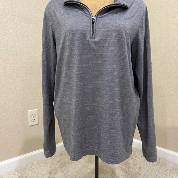 Travis Mathew 1/4 Zip Pullover Mens Size Large Performance Golf Lightweight Gray - Picture 14 of 14